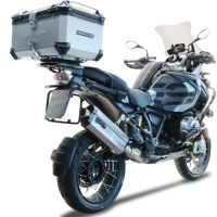 Top case GPR TECH compatible with  Bmw F 900 Gs Adventure 2024/2025 e5 GPR TECH Top case in aluminum, silver color with specific plate included Capacity 55 LT.