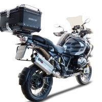 Top case GPR TECH compatible with  Bmw R 1250 Gs Adventure 2021/2024 e5 GPR TECH Top case in aluminum, black color with specific plate included Capacity 55 LT.