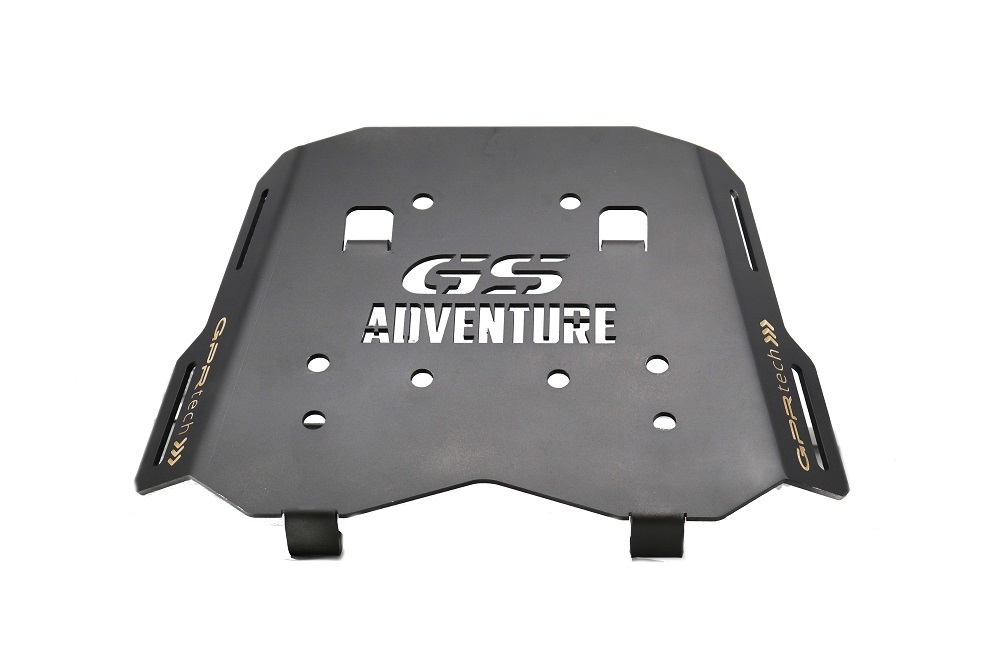 GPR TECH ile uyumlu  Bmw F 850 Gs - Adventure 2018/2020 e4 Zwart Placă de montare specifică pentru Top Case ALPITECH 55 LT compatibil cu portbagajul original, fabricat din oțel inoxidabil cu 4 puncte de ancorare