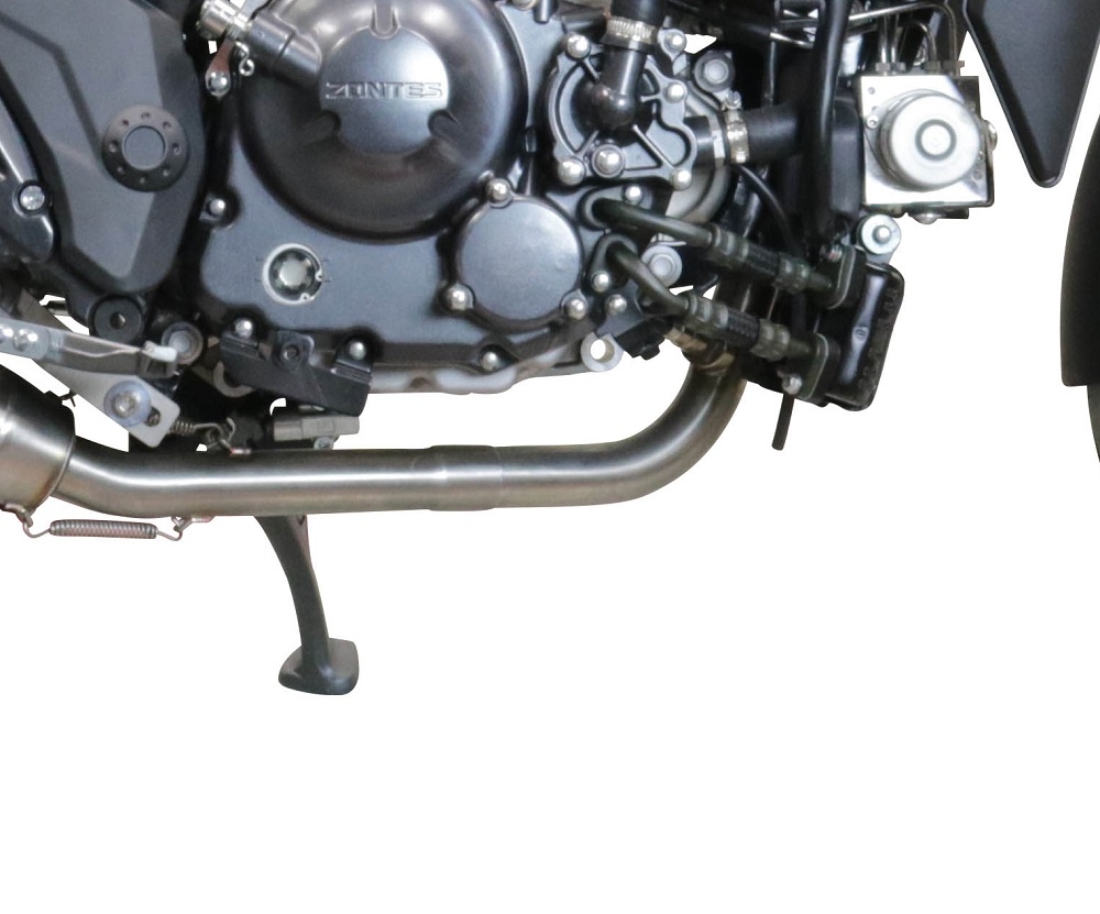 Exhaust compatible with Zontes 350 GK 2022-2024, Ultracone, Racing full system exhaust, including removable db killer
