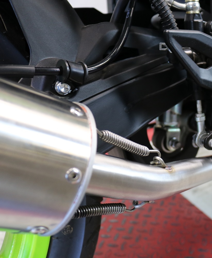 Exhaust compatible with Keeway Rkf 125 2021-2023, Albus Evo4, Homologated legal full system exhaust, including removable db killer and catalyst
