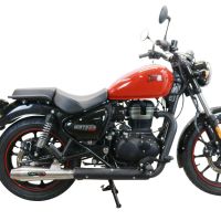 Exhaust compatible with Royal Enfield Meteor 350 2021-2023, Ultracone, Racing slip-on exhaust including link pipe
