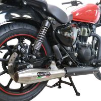 Exhaust compatible with Royal Enfield Meteor 350 2021-2023, Ultracone, Racing slip-on exhaust including link pipe