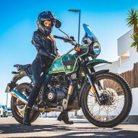 Esapament GPR compatibil cu Royal Enfield Himalayan 410 DIAM 42.5 2017 Evacuare slip-on omologata, inclusiv db killer detașabil, cot de legătură și catalizator,Powercone Evo