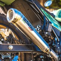 Esapament GPR compatibil cu Royal Enfield Himalayan 410 DIAM 42.5 2017 Evacuare slip-on omologata, inclusiv db killer detașabil, cot de legătură și catalizator,Powercone Evo