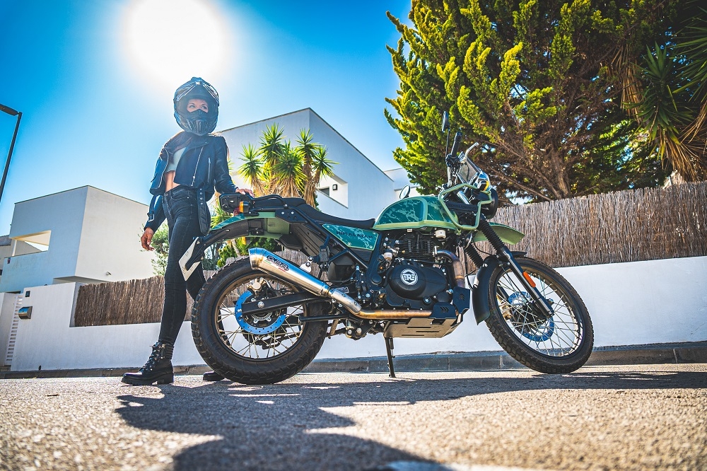 Esapament GPR compatibil cu Royal Enfield Himalayan 410 DIAM 42.5 2017 Evacuare slip-on omologata, inclusiv db killer detașabil, cot de legătură și catalizator,Powercone Evo