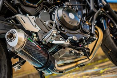 Esapament GPR compatibil cu Kawasaki Z 650 RS 2021 Amortizor omologat pentru zgomot, inclusiv linie completă, db killer și catalizator conform pentru inspecție,Satinox Poppy 