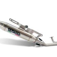 Exhaust compatible with Honda Zoomer 50 2003-2013, Deeptone Inox, Homologated legal full system exhaust, including removable db killer