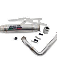 Exhaust compatible with Honda Zoomer 50 2003-2013, Deeptone Inox, Homologated legal full system exhaust, including removable db killer