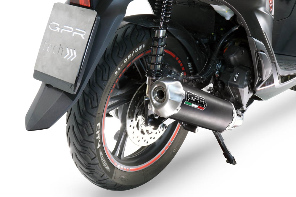 Exhaust compatible with Honda SH 125 2020-2023, Pentascooter, Racing full exhaust system including removable db killer
