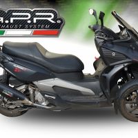Exhaust compatible with Quadro 350 S 2012-2016, Power Bomb, Homologated legal silencer exhaust including removable db killer, and catalyst