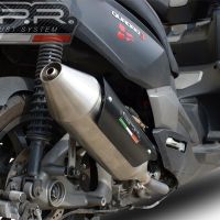 Exhaust compatible with Quadro 350 S 2012-2016, Power Bomb, Homologated legal silencer exhaust including removable db killer, and catalyst