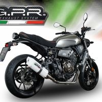 Esapament GPR compatibil cu Yamaha Xsr 700 2017 Sistem complet de evacuare legal omologat, inclusiv db killer și catalizator detașabil,Albus Evo4