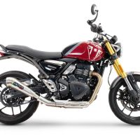 Esapament GPR compatibil cu Triumph Speed 400 2023 Evacuare slip-on omologata, inclusiv db killer detașabil și cot de legătură,Powercone Evo