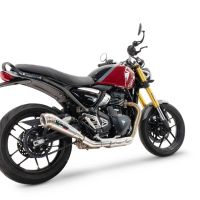 Esapament GPR compatibil cu Triumph Speed 400 2023 Evacuare slip-on omologata, inclusiv db killer detașabil și cot de legătură,Powercone Evo