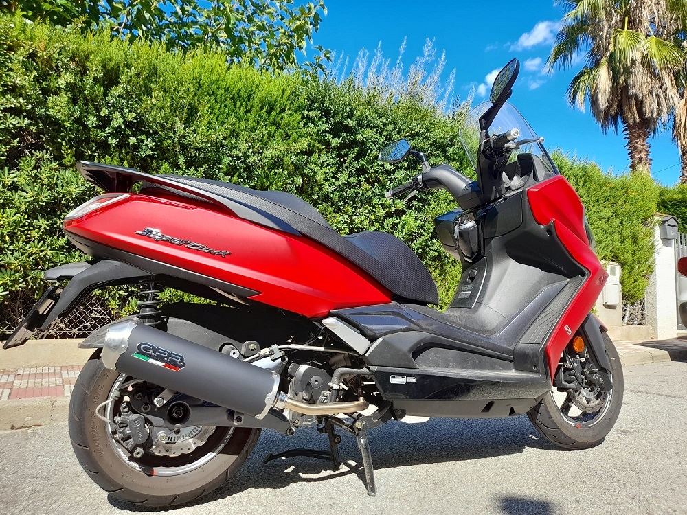 Exhaust compatible with Kymco Superdink 125 I.E. 2017-2020, Evo4 Road, Homologated legal full system exhaust, including removable db killer and catalyst