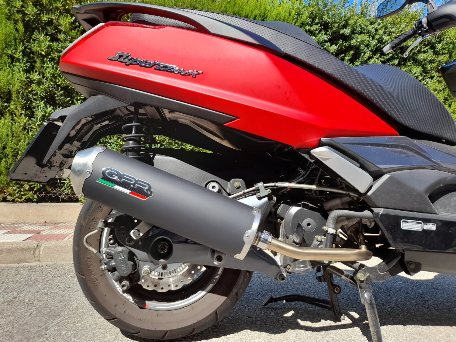 Exhaust compatible with Kymco Superdink 125 I.E. 2017-2020, Evo4 Road, Homologated legal full system exhaust, including removable db killer and catalyst
