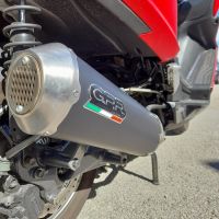 Exhaust compatible with Kymco Superdink 125 I.E. 2017-2020, Evo4 Road, Homologated legal full system exhaust, including removable db killer and catalyst