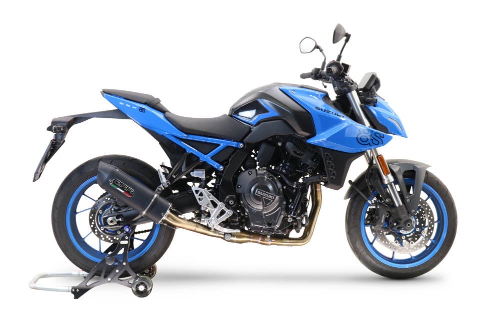 Exhaust compatible with Suzuki Gsx-8R 2022-2024, Furore Evo4 Nero, Homologated legal full system exhaust, including removable db killer and catalyst