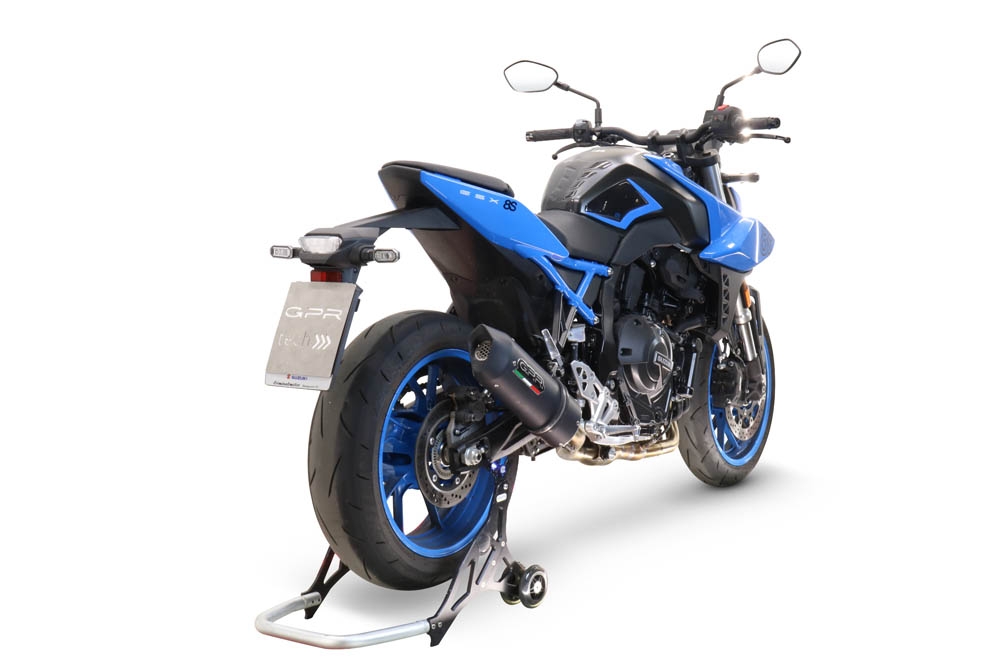 Exhaust compatible with Suzuki Gsx-8R 2022-2024, Furore Evo4 Nero, Homologated legal full system exhaust, including removable db killer and catalyst