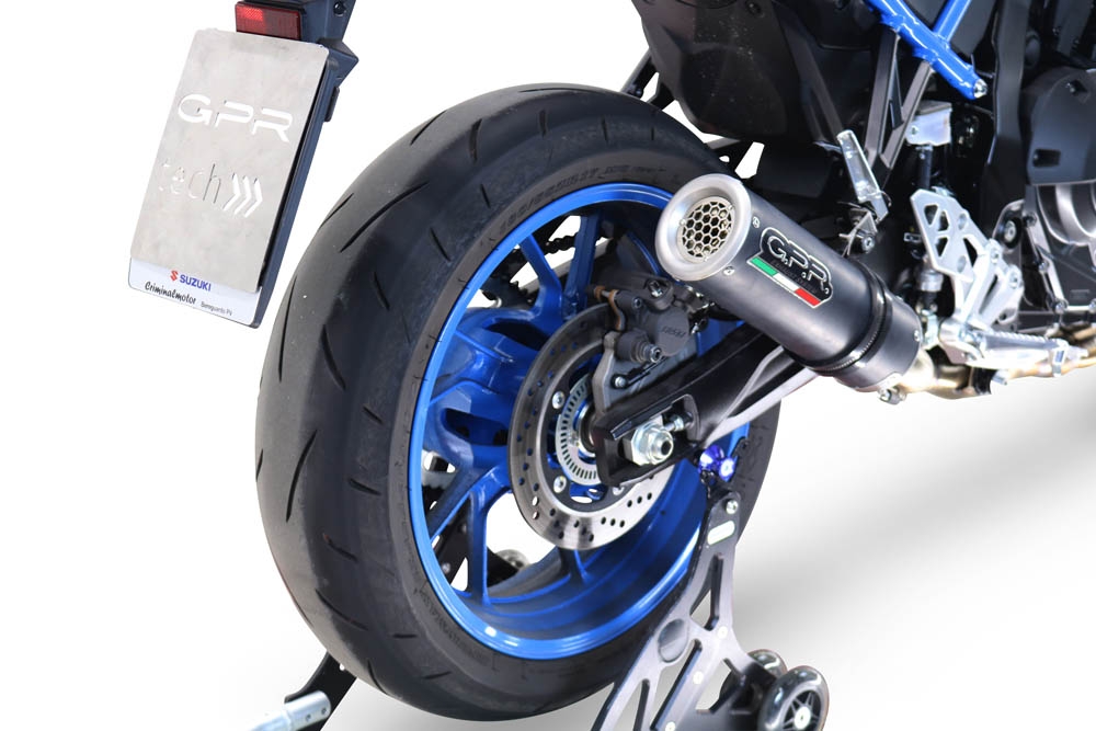 Esapament GPR compatibil cu Suzuki Gsx-8S 2022 Sistem complet de evacuare Racing, inclusiv db killer detașabil,M3 Black Titanium