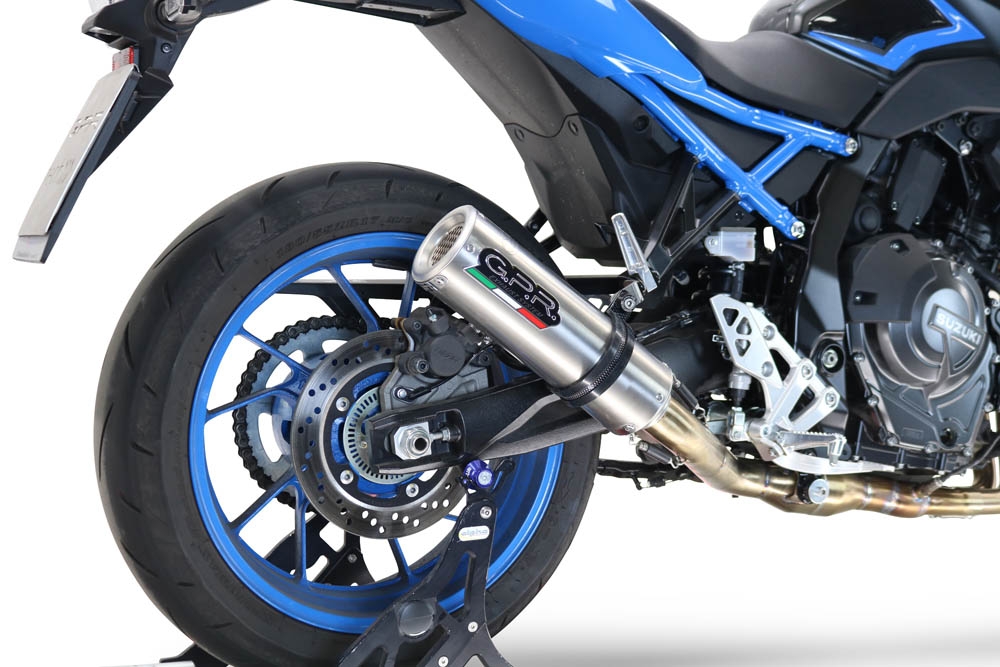 Esapament GPR compatibil cu Suzuki Gsx-8S 2022 Sistem complet de evacuare legal omologat, inclusiv db killer și catalizator detașabil,M3 Inox 