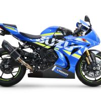 Esapament GPR compatibil cu Suzuki Gsx-R 1000 - 1000 R  2021 Evacuare slip-on omologata, inclusiv db killer detașabil și cot de legătură,Furore Evo4 Nero