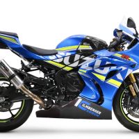 Esapament GPR compatibil cu Suzuki Gsx-R 1000 - 1000 R  2021 Evacuare slip-on omologata, inclusiv db killer detașabil și cot de legătură,M3 Inox 