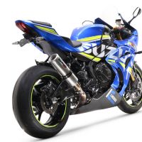 Esapament GPR compatibil cu Suzuki Gsx-R 1000 - 1000 R  2021 Evacuare slip-on omologata, inclusiv db killer detașabil și cot de legătură,M3 Inox 