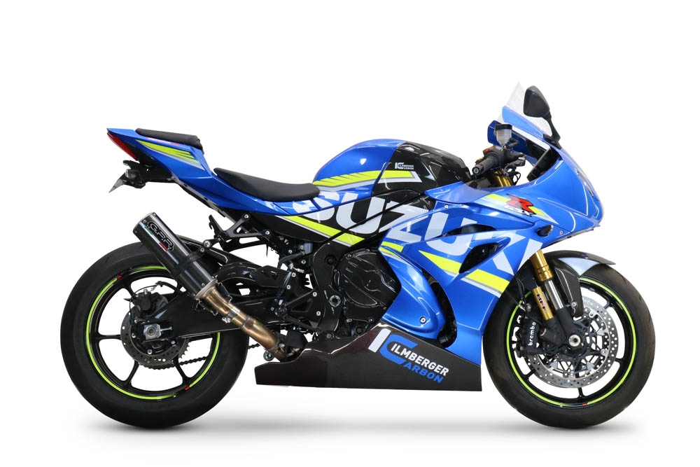 Esapament GPR compatibil cu Suzuki Gsx-R 1000 - 1000 R  2021 Evacuare slip-on de curse, inclusiv cot de legătură,M3 Poppy 