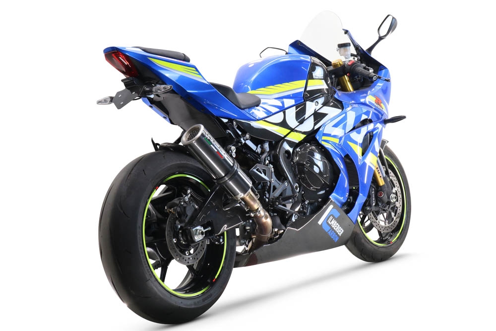 Esapament GPR compatibil cu Suzuki Gsx-R 1000 - 1000 R  2021 Evacuare slip-on de curse, inclusiv cot de legătură,M3 Poppy 