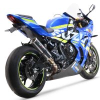 Esapament GPR compatibil cu Suzuki Gsx-R 1000 - 1000 R  2021 Evacuare slip-on de curse, inclusiv cot de legătură,M3 Poppy 