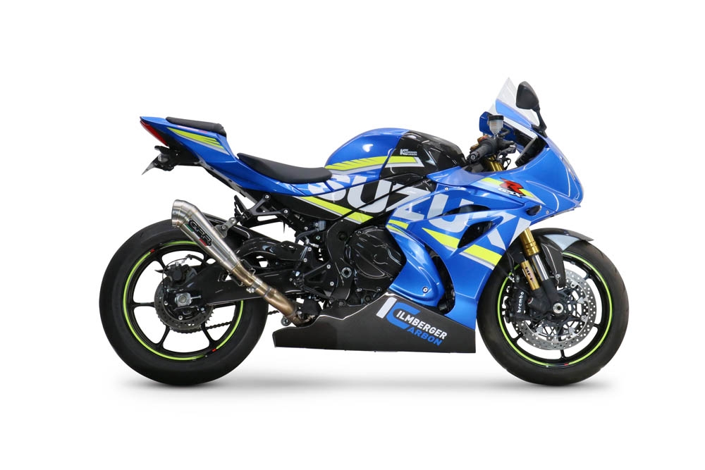 Esapament GPR compatibil cu Suzuki Gsx-R 1000 - 1000 R  2021 Evacuare slip-on omologata, inclusiv db killer detașabil și cot de legătură,Powercone Evo