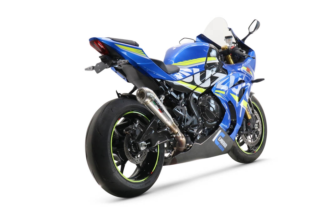 Esapament GPR compatibil cu Suzuki Gsx-R 1000 - 1000 R  2021 Evacuare slip-on omologata, inclusiv db killer detașabil și cot de legătură,Powercone Evo
