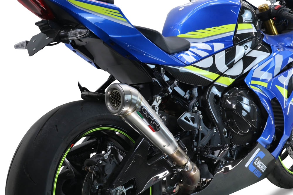 Esapament GPR compatibil cu Suzuki Gsx-R 1000 - 1000 R  2021 Evacuare slip-on omologata, inclusiv db killer detașabil și cot de legătură,Powercone Evo