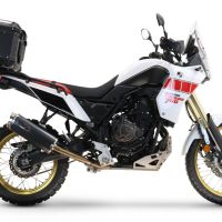 Top case GPR TECH  Yamaha Tenere 700 2019/2020 e4 Zwart Topcase din aluminiu, culoare argintie, inclusiv portbagaj și placă specifică Capacitate 45 litri.