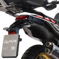 Roof rack GPR TECH compatible with  Yamaha Tenere 700 2019/2020 e4 GPR TECH Specific rear rack Top Case ALPITECH 35>55 LT Rear rack,stainless steel made with 4 anchor points