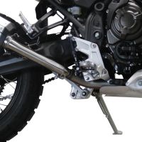 Esapament GPR compatibil cu Yamaha Tenere 700 2021 Evacuare slip-on omologata, inclusiv db killer detașabil și cot de legătură,Dual Poppy