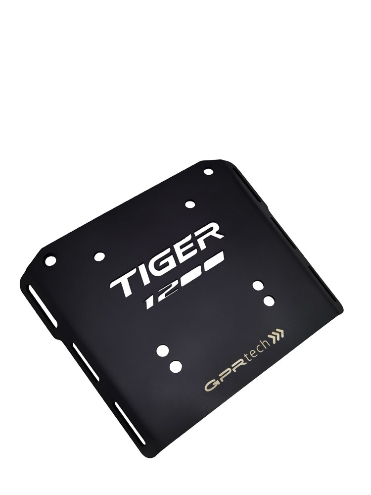 Top case GPR TECH  Triumph Tiger 1200 explorer 2017/2021 e4 Zilver Topcase din aluminiu, culoare argintie, cu placă specifică inclusă Capacitate 45 litri.