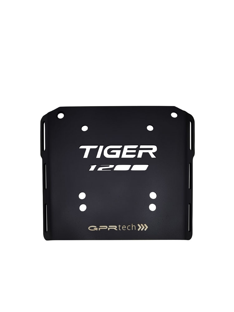 Top case GPR TECH  Triumph Tiger 1200 explorer 2017/2021 e4 Zilver Topcase din aluminiu, culoare argintie, cu placă specifică inclusă Capacitate 45 litri.