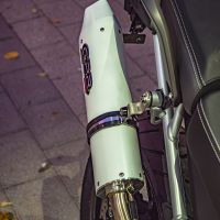 Esapament GPR compatibil cu Triumph Tiger 900 2020 Evacuare slip-on omologata, inclusiv db killer detașabil și cot de legătură,Albus Evo4