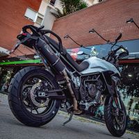 Esapament GPR compatibil cu Triumph Tiger 900 2020 Evacuare slip-on omologata, inclusiv db killer detașabil și cot de legătură,Furore Evo4 Nero