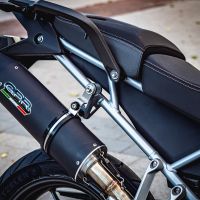 Esapament GPR compatibil cu Triumph Tiger 900 2020 Evacuare slip-on omologata, inclusiv db killer detașabil și cot de legătură,Furore Evo4 Nero