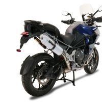 Esapament GPR compatibil cu Triumph Tiger 1200 Gt - Rally 2022 Evacuare slip-on omologata, inclusiv db killer detașabil și cot de legătură,Albus Evo4