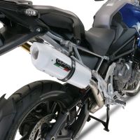 Esapament GPR compatibil cu Triumph Tiger 1200 Gt - Rally 2022 Evacuare slip-on omologata, inclusiv db killer detașabil și cot de legătură,Albus Evo4