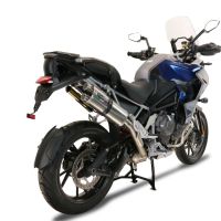 Esapament GPR compatibil cu Triumph Tiger 1200 Gt - Rally 2022 Evacuare slip-on omologata, inclusiv db killer detașabil și cot de legătură,Dual Inox