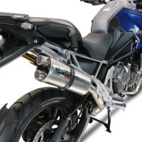 Esapament GPR compatibil cu Triumph Tiger 1200 Gt - Rally 2022 Evacuare slip-on omologata, inclusiv db killer detașabil și cot de legătură,Dual Inox