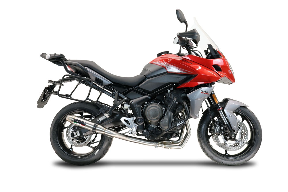 Exhaust compatible with Triumph Trident 660 2021-2024, Deeptone Inox, Racing full system exhaust