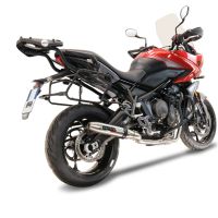 Exhaust compatible with Triumph Trident 660 2021-2024, Deeptone Inox, Racing full system exhaust