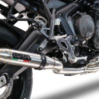 Exhaust compatible with Triumph Trident 660 2021-2024, Deeptone Inox, Racing full system exhaust